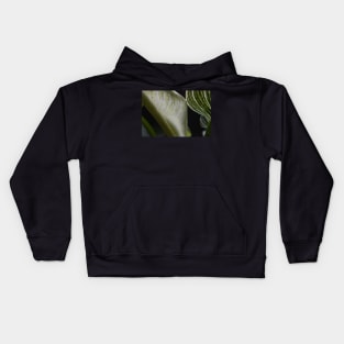 Macro Foliage Leaves Kids Hoodie